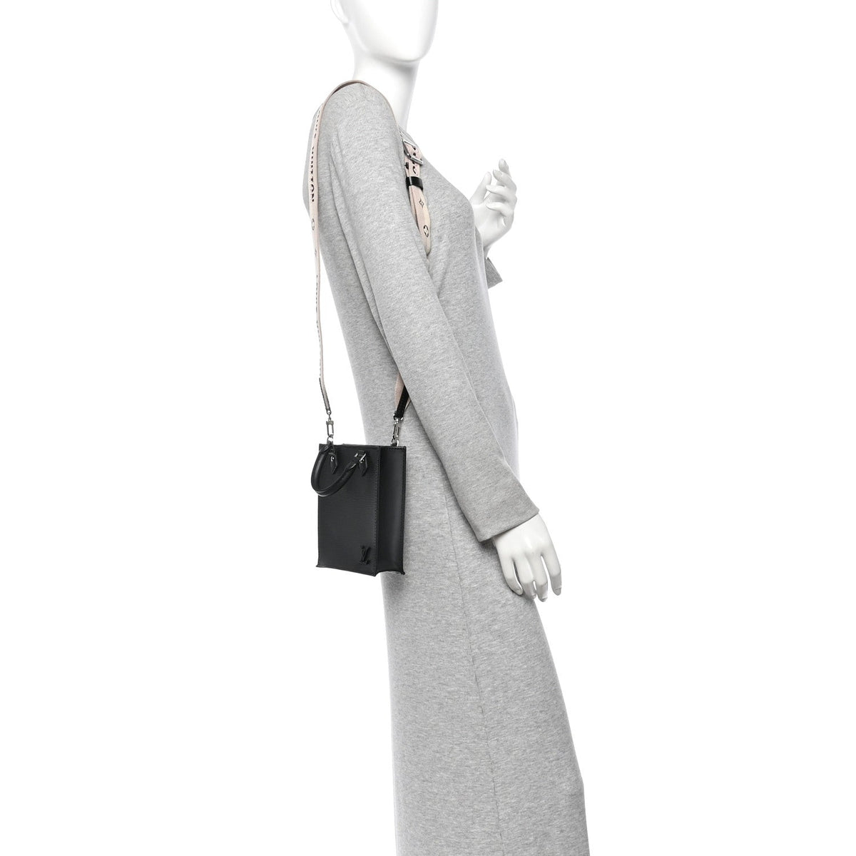 Epi Jacquard Petit Sac Plat Black