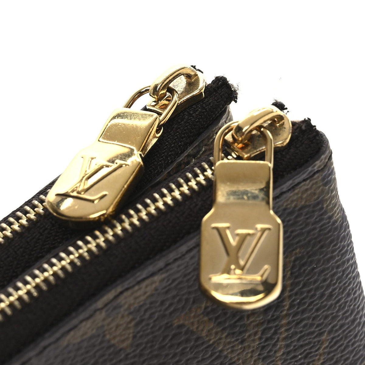 Reverse Monogram Giant Double Zip Pochette