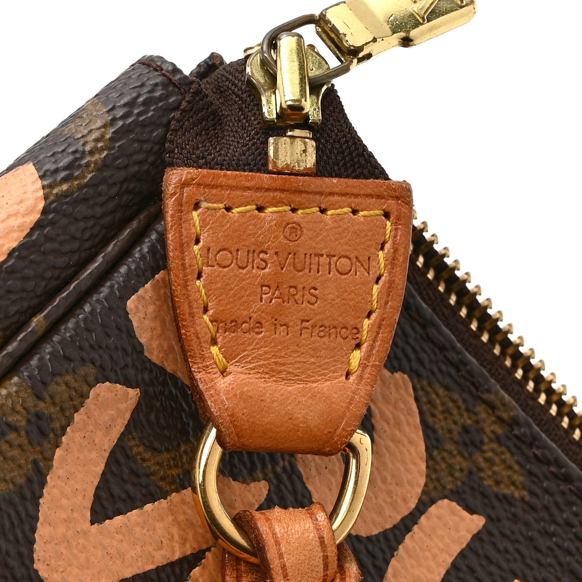 Monogram Graffiti Pochette Accessories Peach