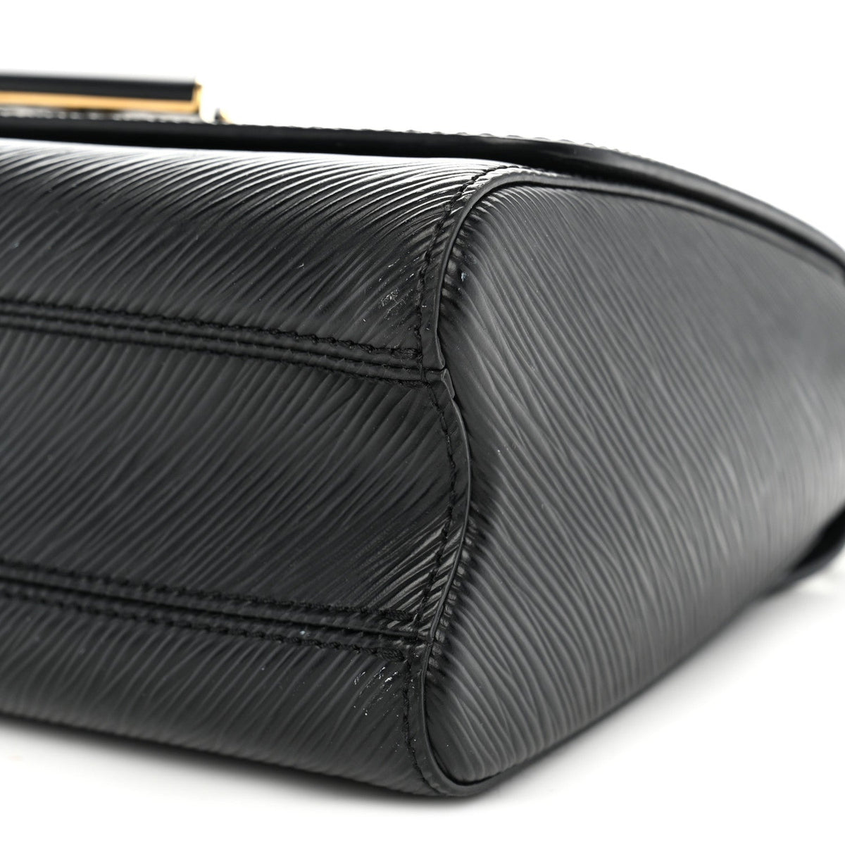 Epi Twist Shoulder Bag MM Matte Black Gold