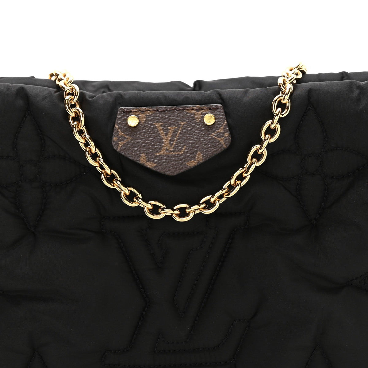 Econyl Monogram Pillow Maxi Multi Pochette Accessories Black
