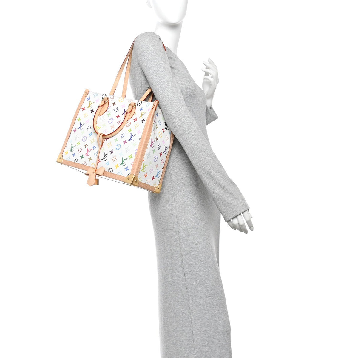 LV X TM Monogram Multicolor Onthego MM White
