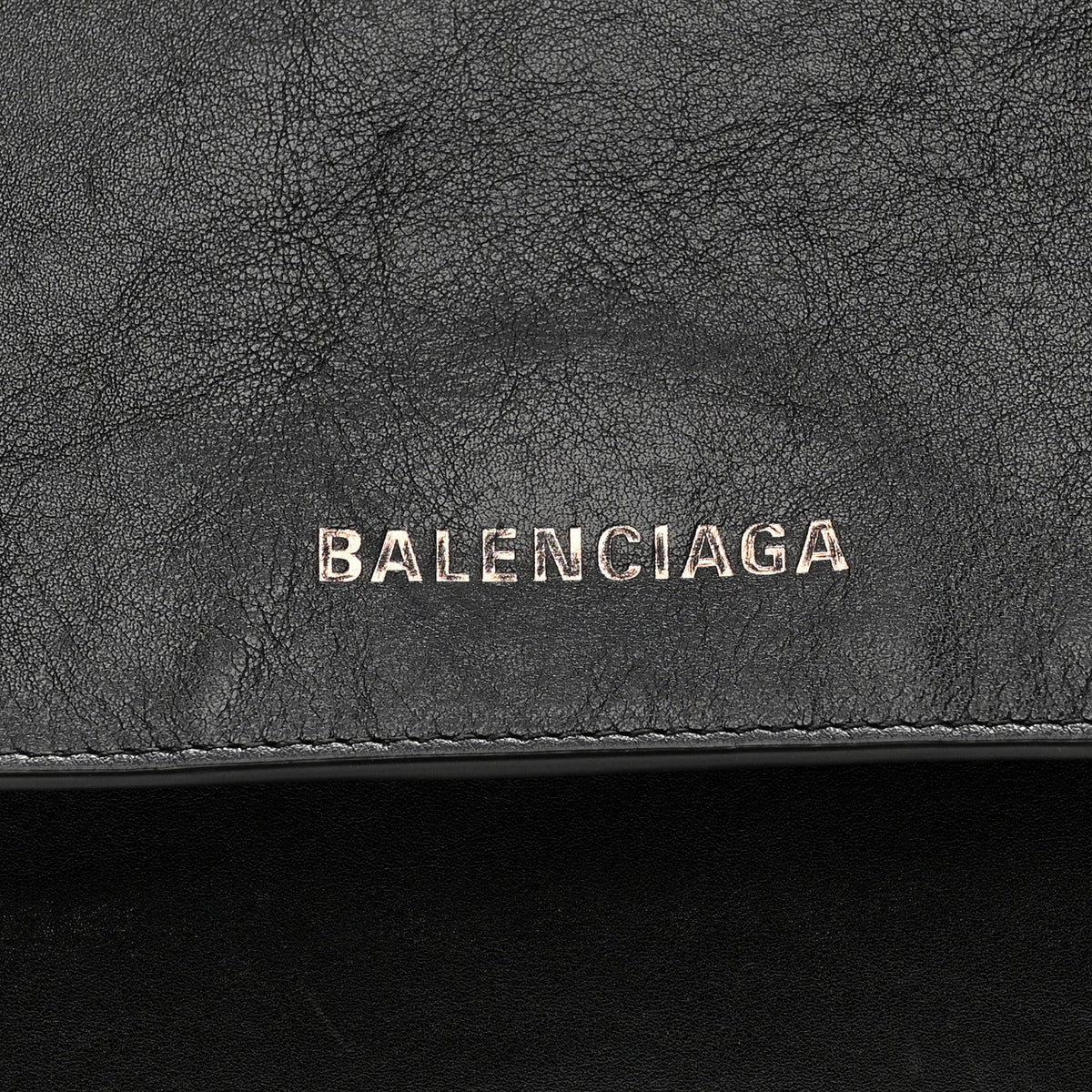 Agneau Large Grungy Messenger Black