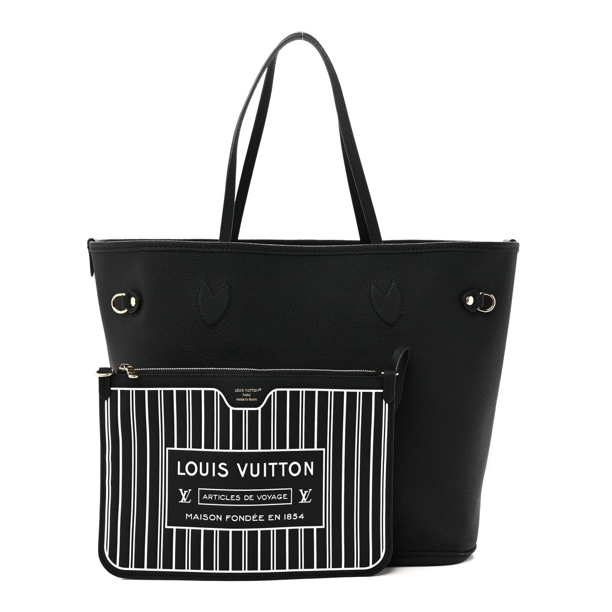 Monogram Calfskin Neo Neverfull Inside Out MM Black