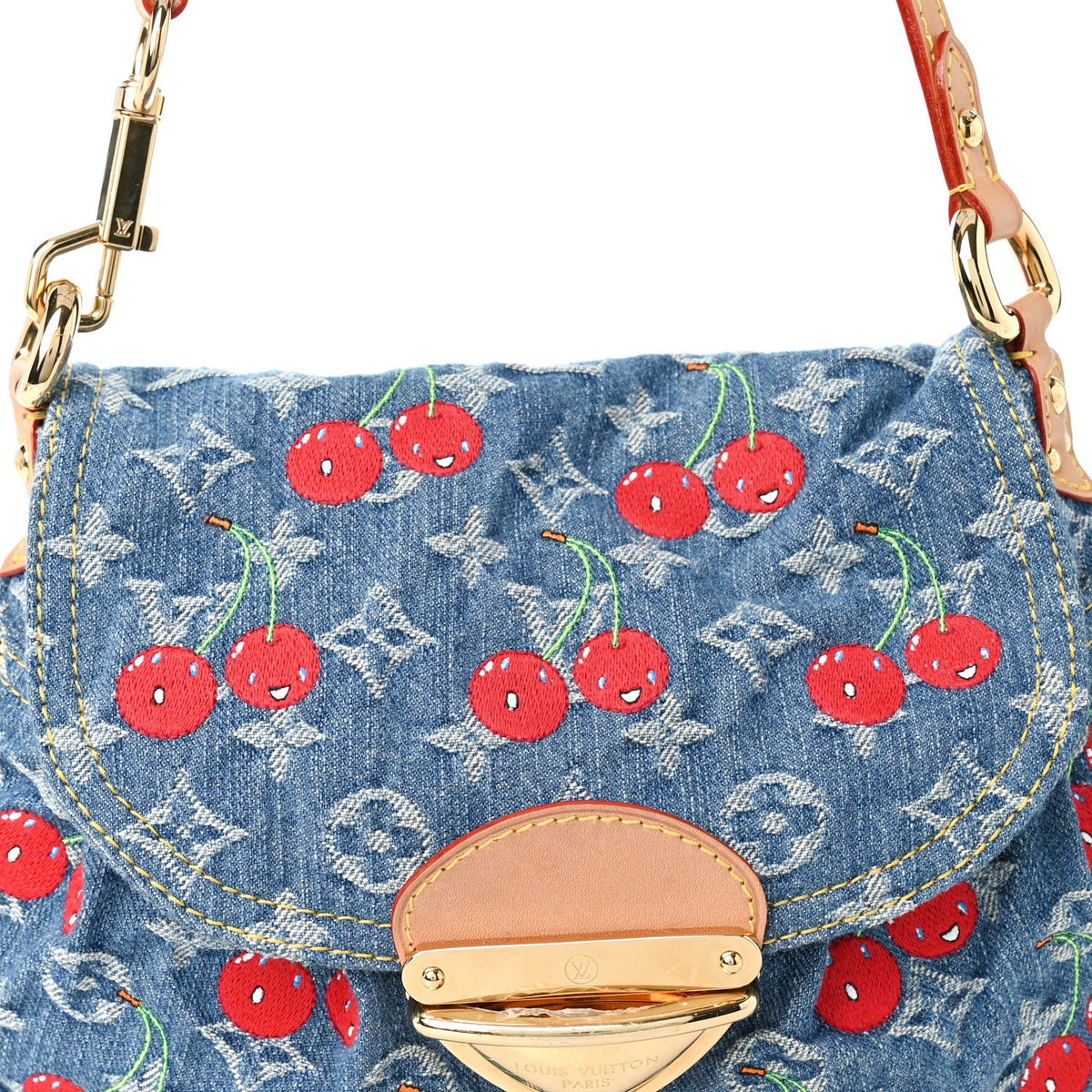 LV X TM Monogram Denim Cerises Sunset