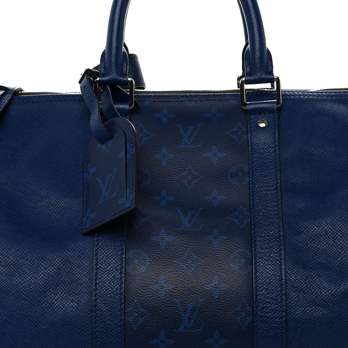 Taiga Monogram Eclipse Keepall Bandouliere 50 Pacific Blue