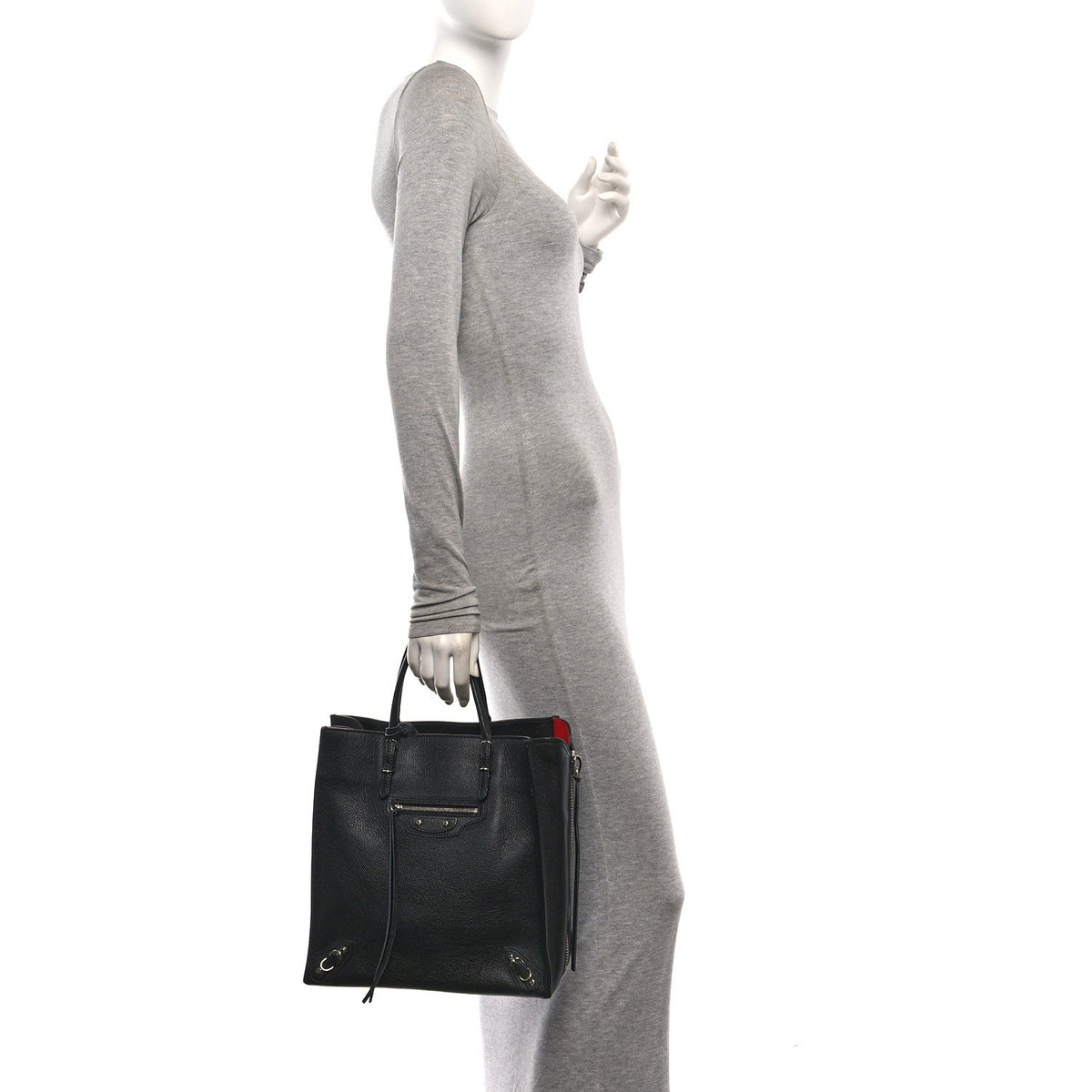 Veau Papier A5 Zip Around Tote Black