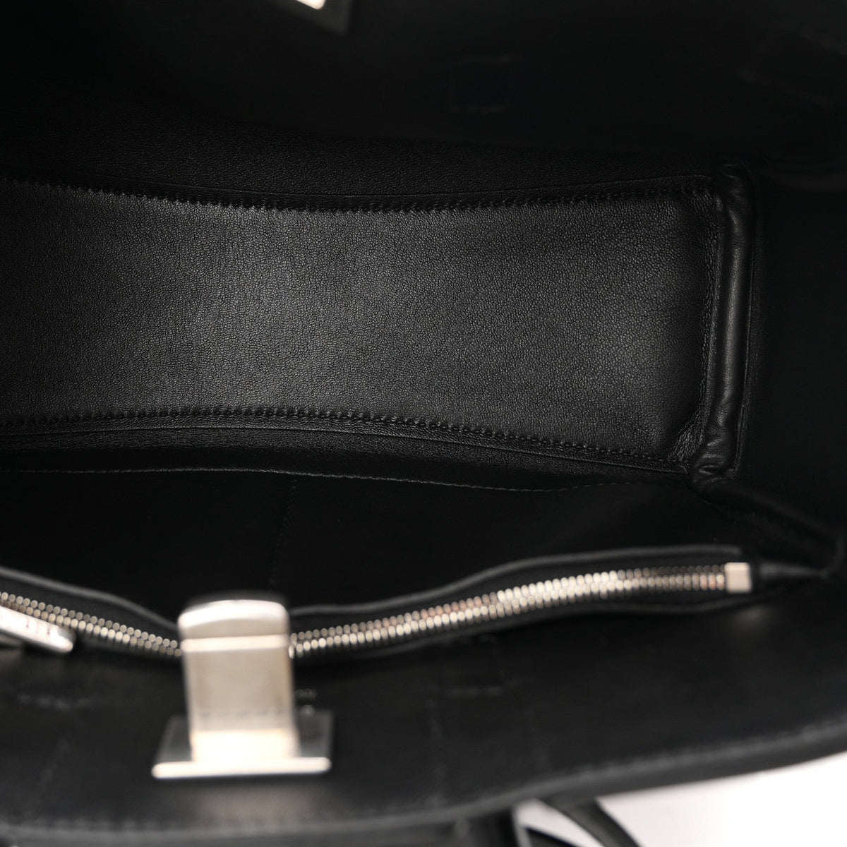 Smooth Calfskin Mini Bel Air Carry All Bag Black