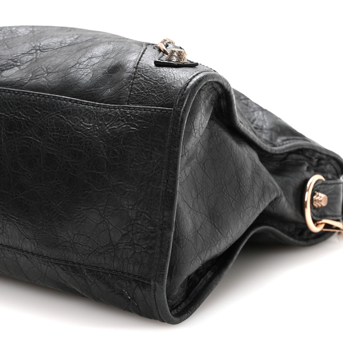Agneau Giant 12 Rose Gold Hardware City Black