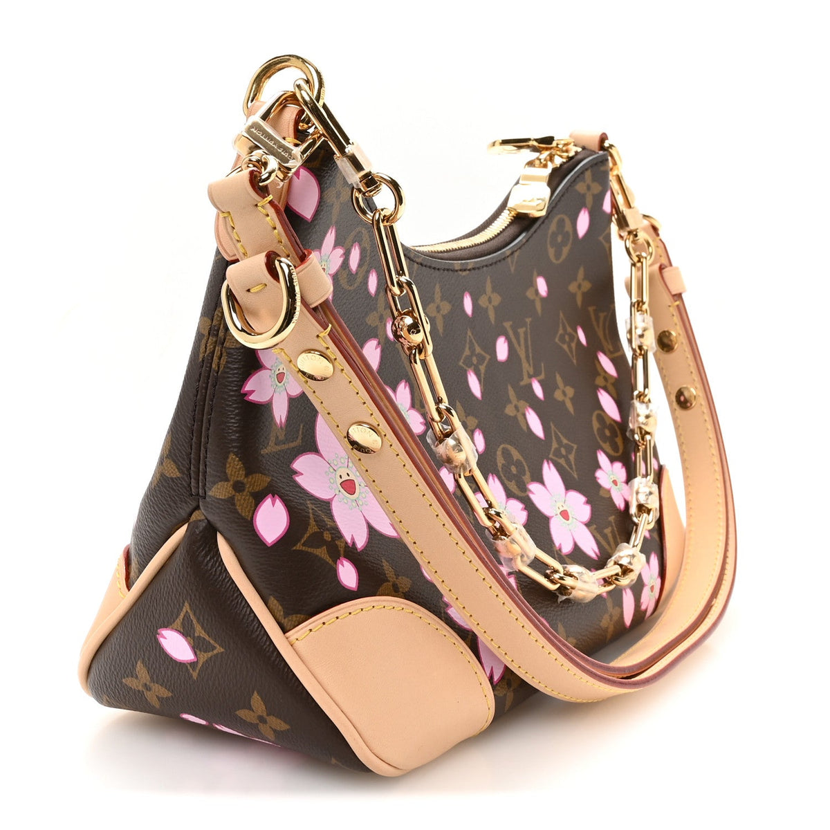 LV x TM Monogram Chery Blossom Boulogne Sakura Brown