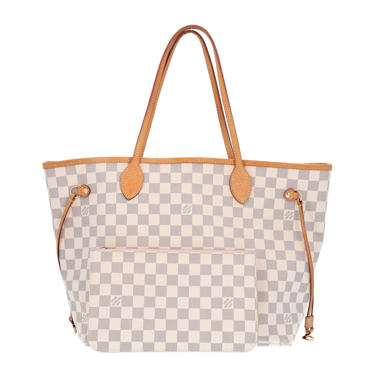 Damier Azur Neo Neverfull MM Rose Ballerine