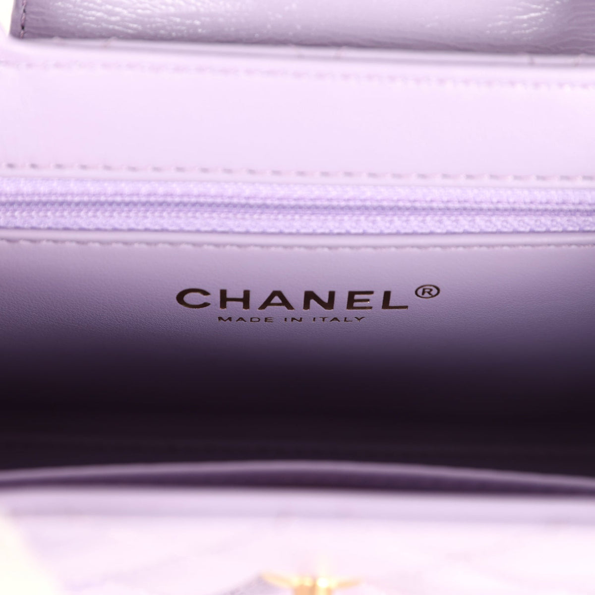Chanel Small Kelly Shopper Light Purple Shiny Aged Calfskin Brushed Gold Hardware