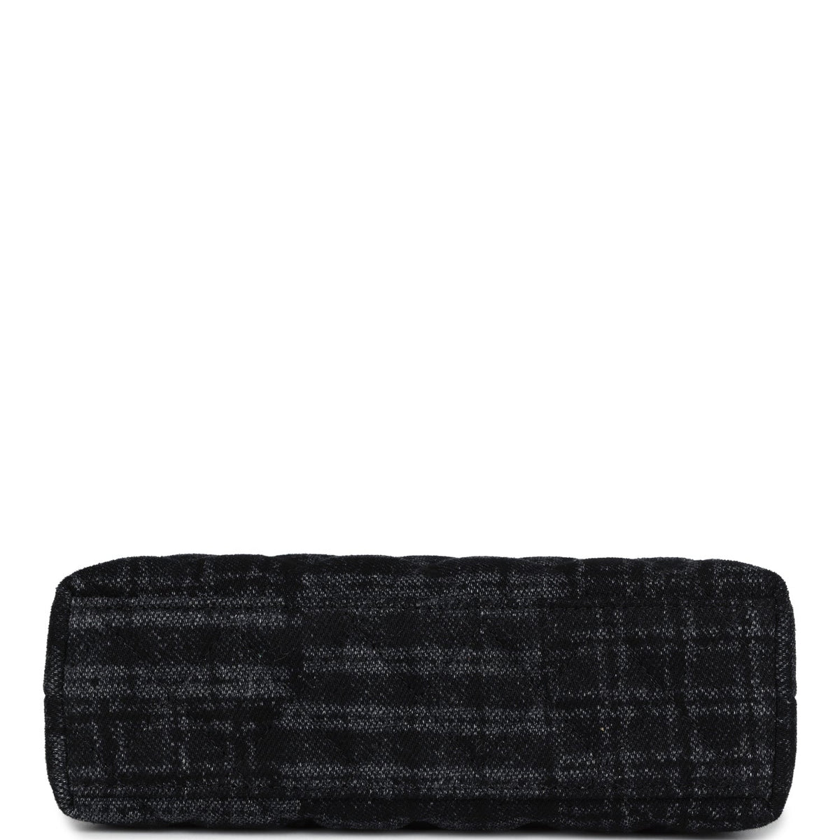 Chanel Small Kelly Shopper Dark Grey, Black Plaid Canvas Ruthenium Hardware