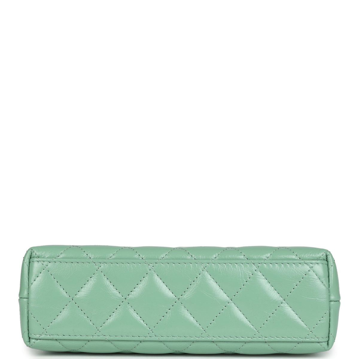 Chanel Small Kelly Shopper Light Green Shiny Aged Calfskin Brushed Gold Hardware