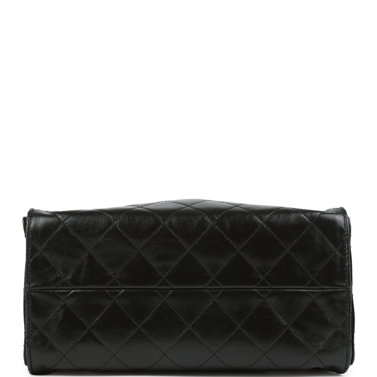 Chanel Small 25 Hobo Bag Black Shiny Crumpled Calfskin Mixed Metal Hardware