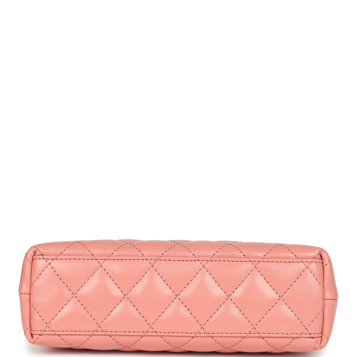Chanel Small Kelly Shopper Coral Shiny Aged Calfskin Brushed Gold Hardware