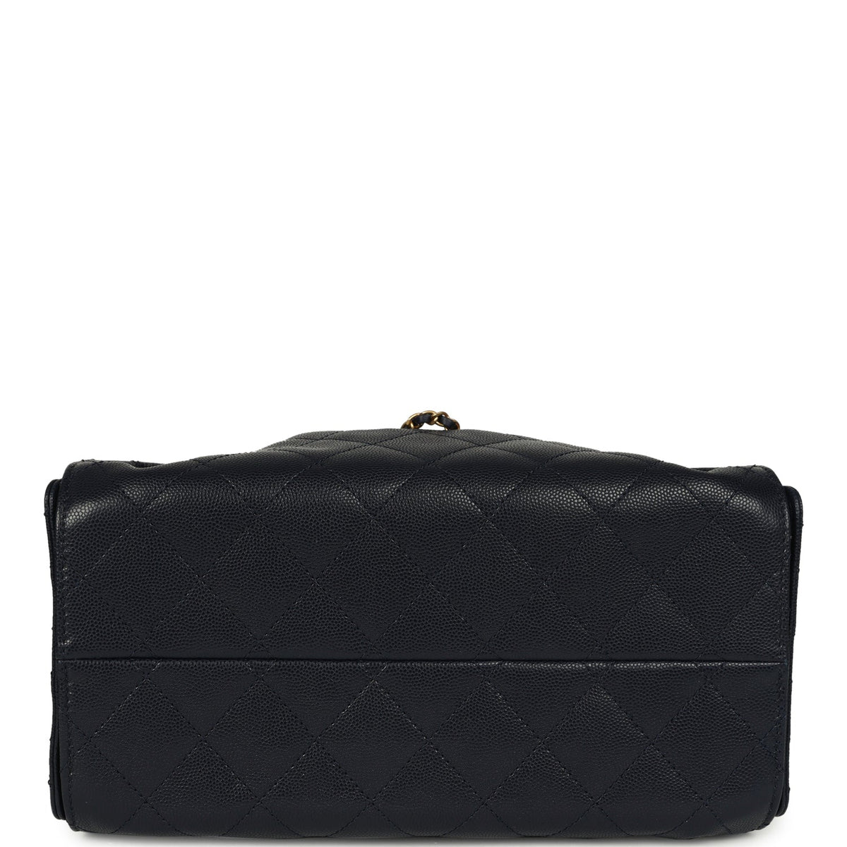 Chanel Small 25 Hobo Bag Dark Navy Caviar Antique Gold Hardware