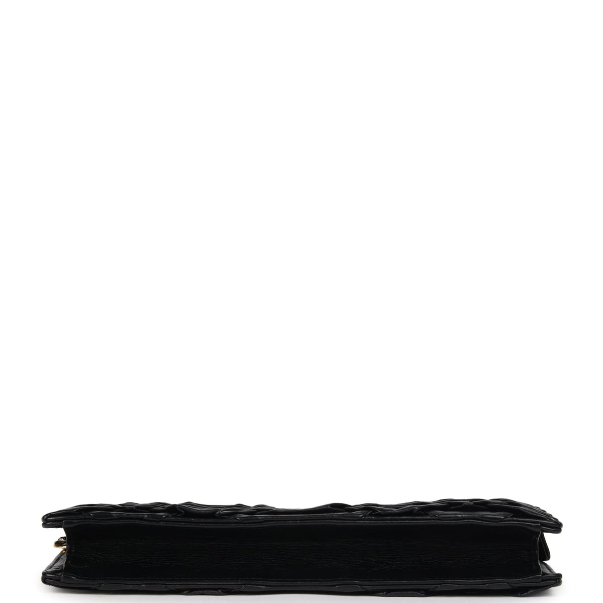 Pre-owned Chanel "Egypt" Clutch Black Aged Calfskin Gold Hardware