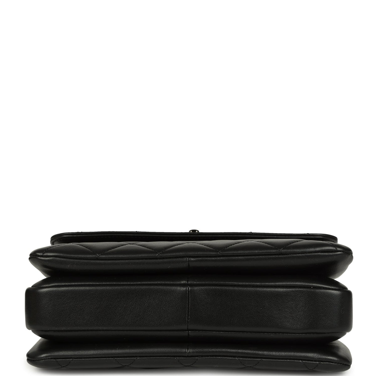 Chanel Medium Trendy CC Top Handle Flap So Black Lambskin Black Hardware