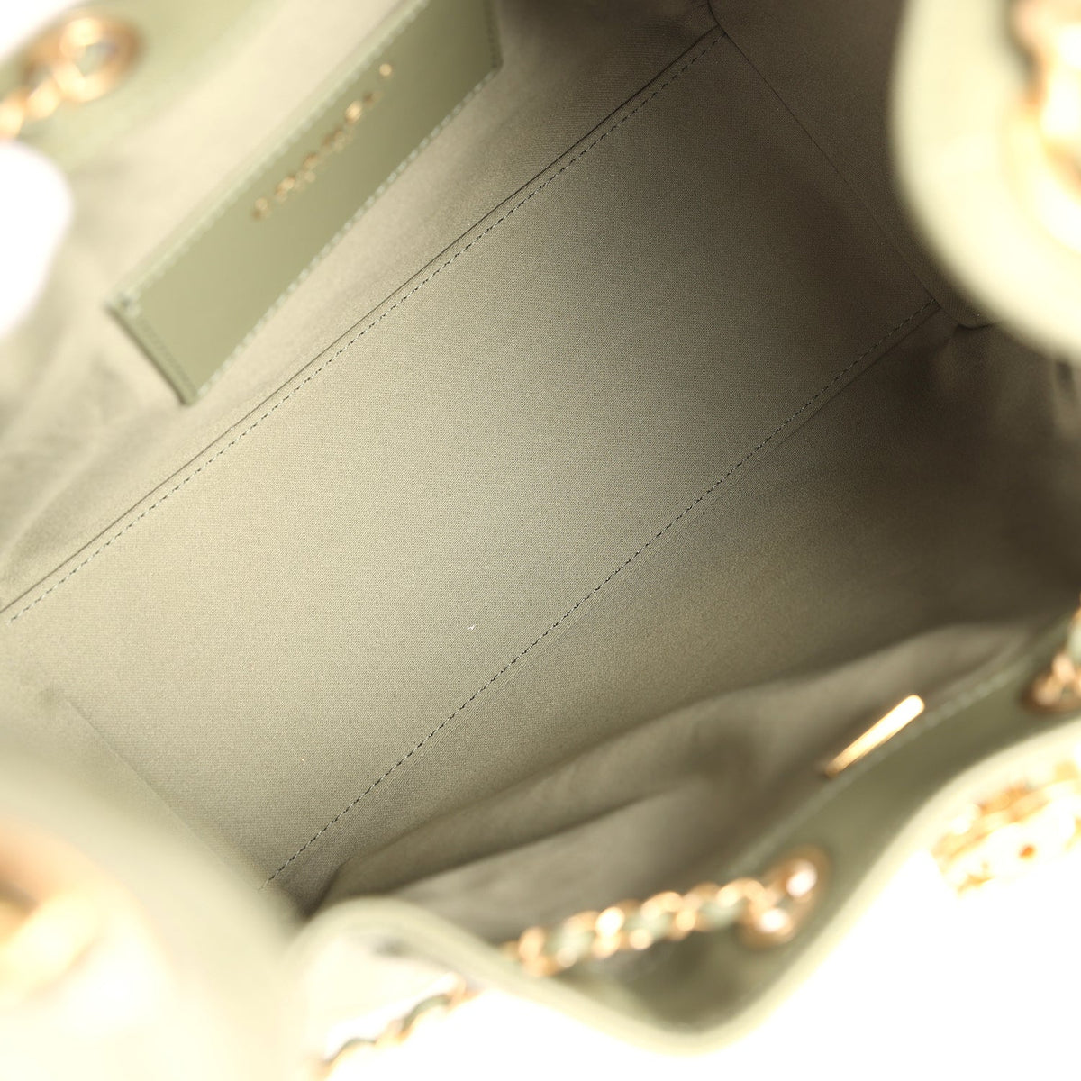 Chanel Small 25 Hobo Bag Green Caviar Antique Gold Hardware