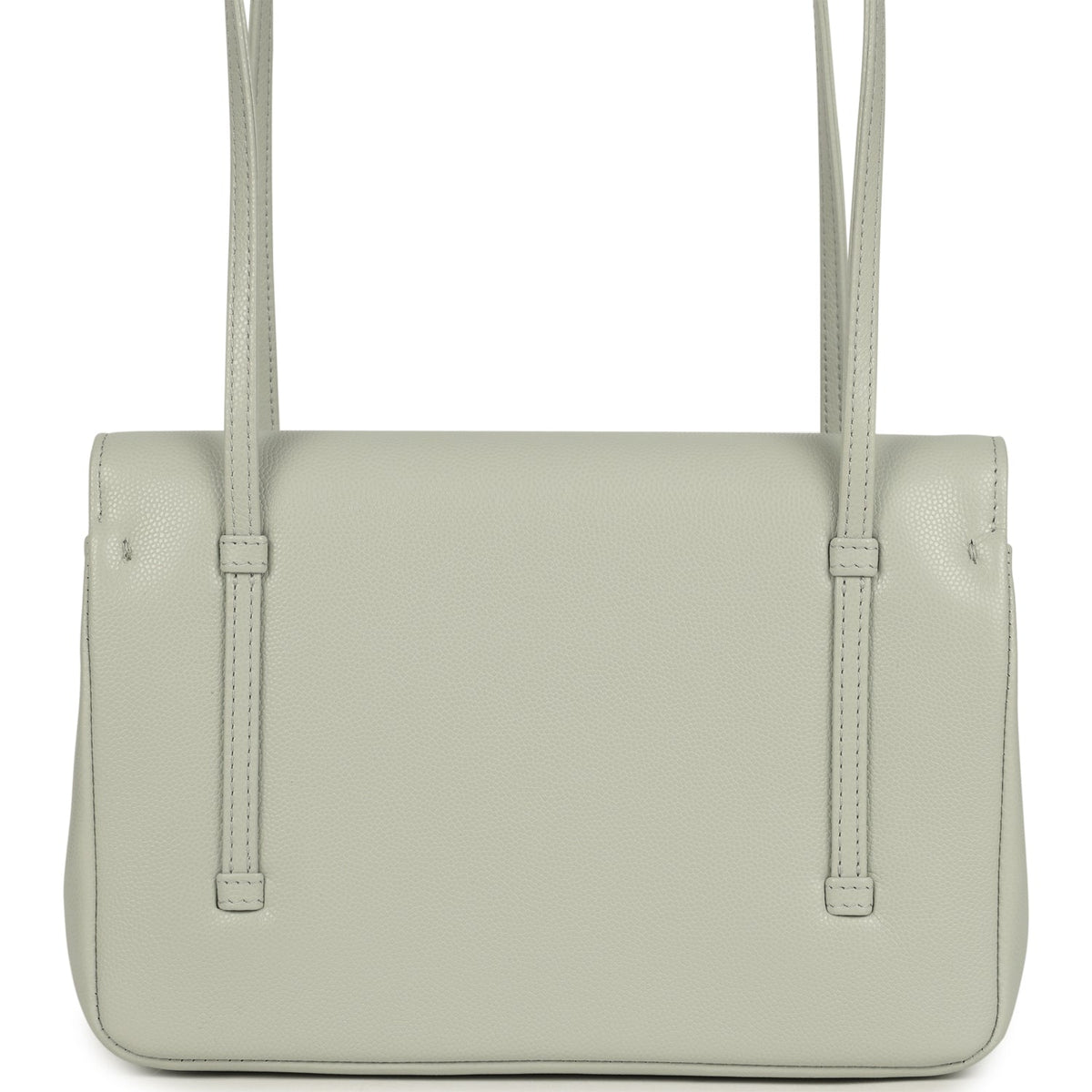 Chanel Small Preppy Coco Flap Bag Light Green Shiny Caviar Brushed Gold Hardware