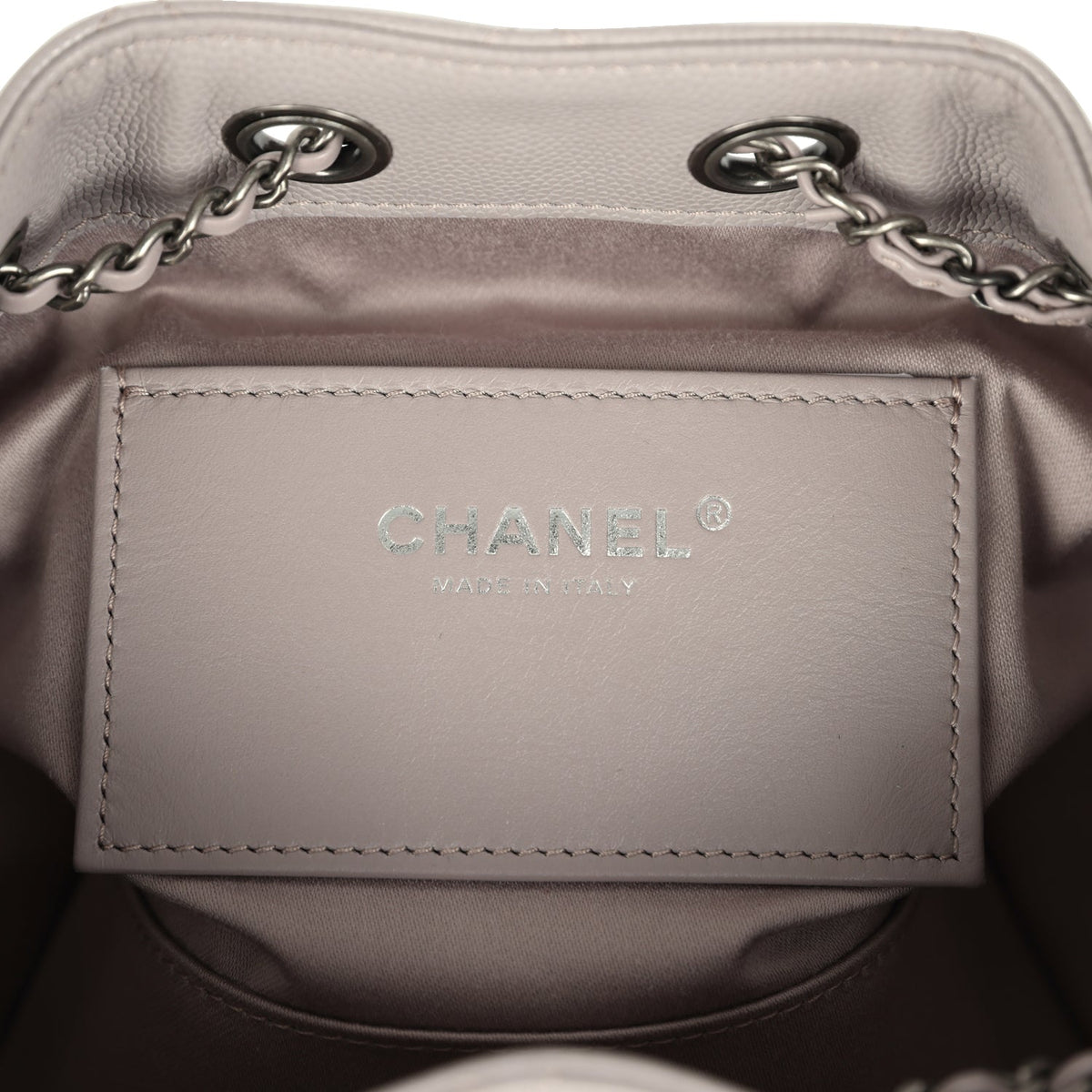 Chanel Mini 25 Hobo Bag Dark Grey Caviar Aged Ruthenium Hardware