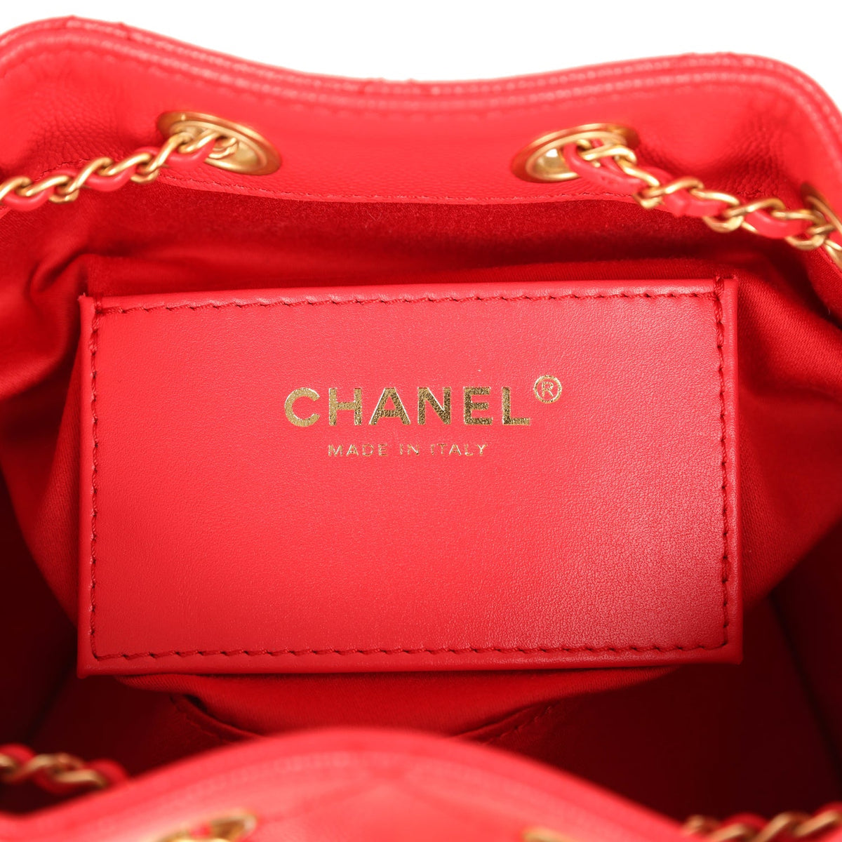 Chanel Mini 25 Hobo Bag Dark Red Caviar Antique Gold Hardware