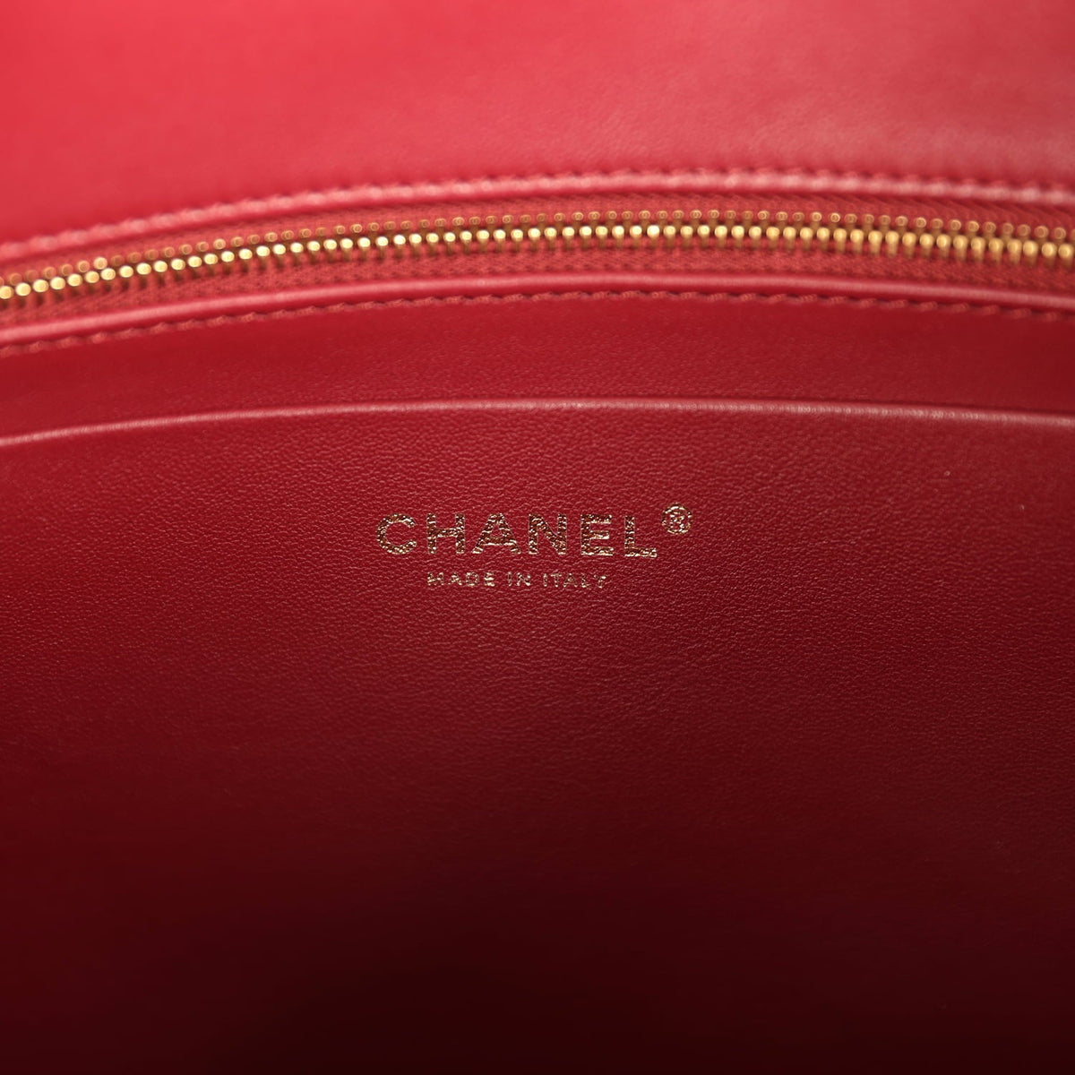 Chanel Large "Eyes on You" CC Shopping Bag Burgundy Lambskin Gold Hardware