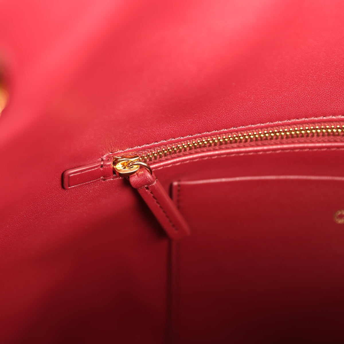 Chanel Large "Eyes on You" CC Shopping Bag Burgundy Lambskin Gold Hardware
