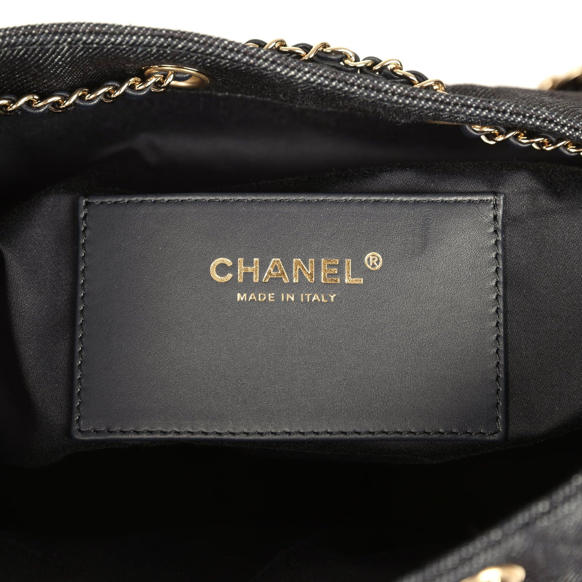Chanel Medium 25 Hobo Bag Dark Denim Light Gold Hardware