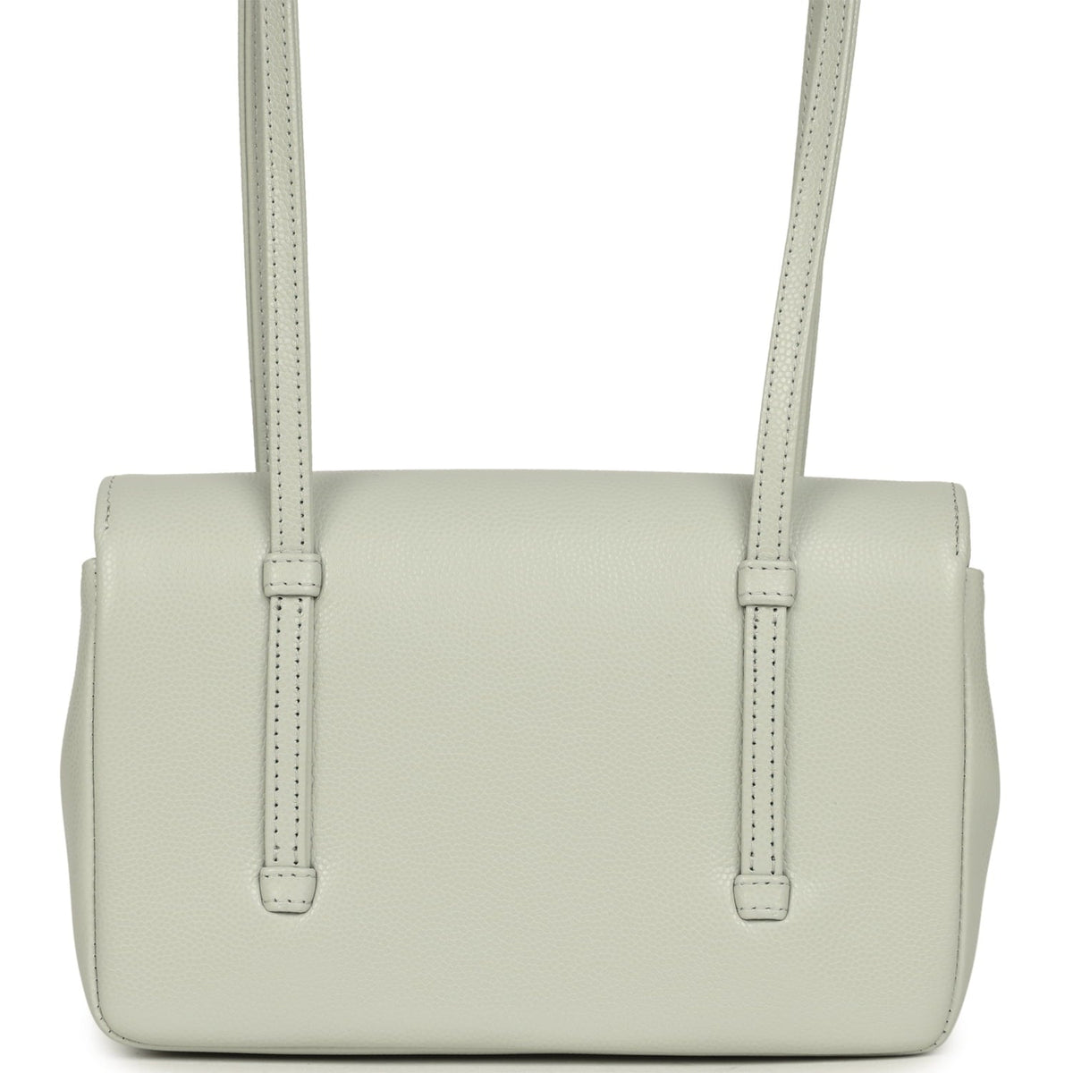 Chanel Mini Preppy Coco Clutch with Straps Light Green Shiny Caviar Brushed Gold Hardware