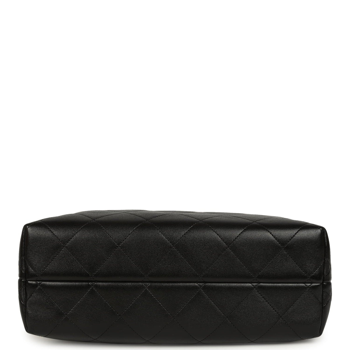 Chanel Small Coco Base Hobo Bag Brown Suede and Black Shiny Lambskin Brushed Gold Hardware