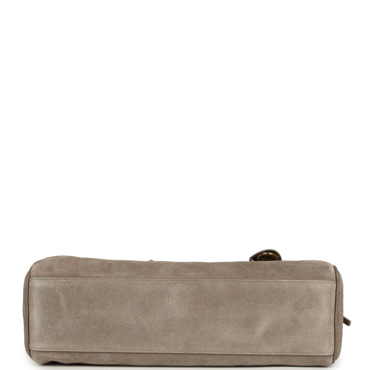 Chanel Large "Perfect Bowling" Bag Dark Beige Gold Hardware