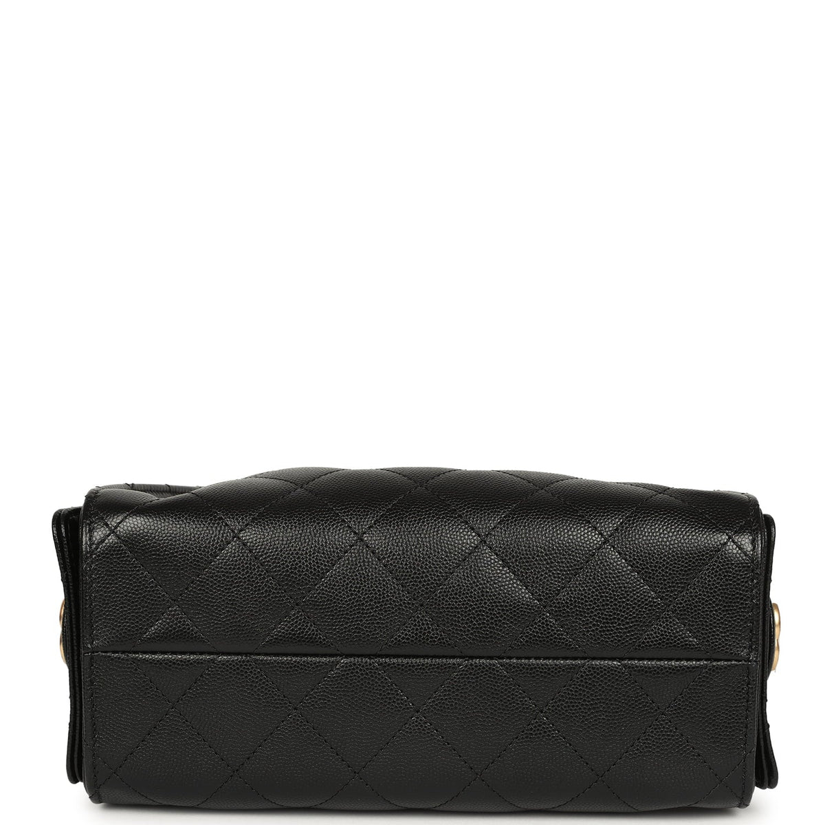 Chanel Mini 25 Hobo Bag Black Caviar Antique Gold Hardware