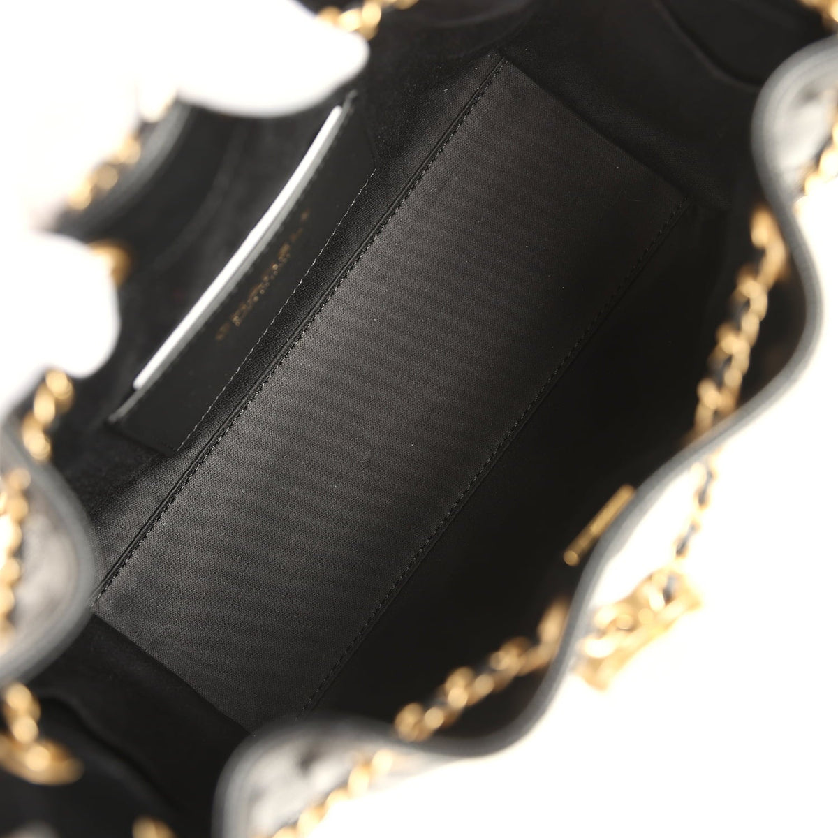 Chanel Mini 25 Hobo Bag Black Caviar Antique Gold Hardware