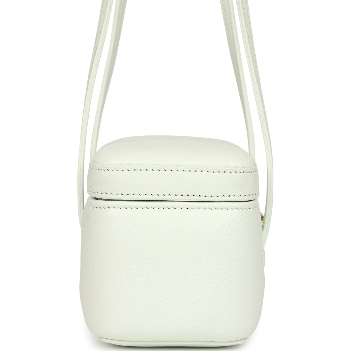 Chanel Preppy Coco Long Vanity with Straps Light Blue Shiny Caviar Brushed Gold Hardware