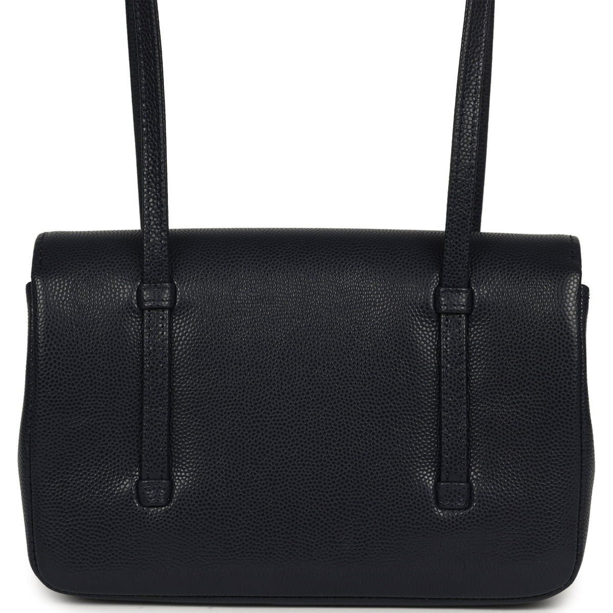 Chanel Mini Preppy Coco Clutch with Straps Navy Blue Shiny Caviar Brushed Gold Hardware