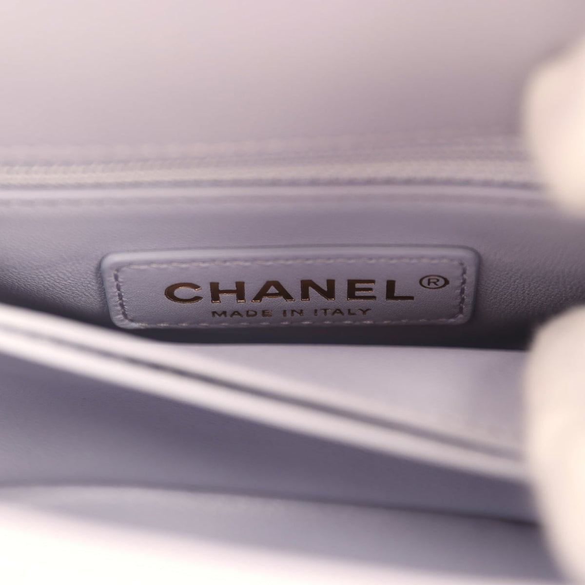 Chanel Micro Coco Top Handle Flap Light Purple Shiny Caviar Light Gold Hardware