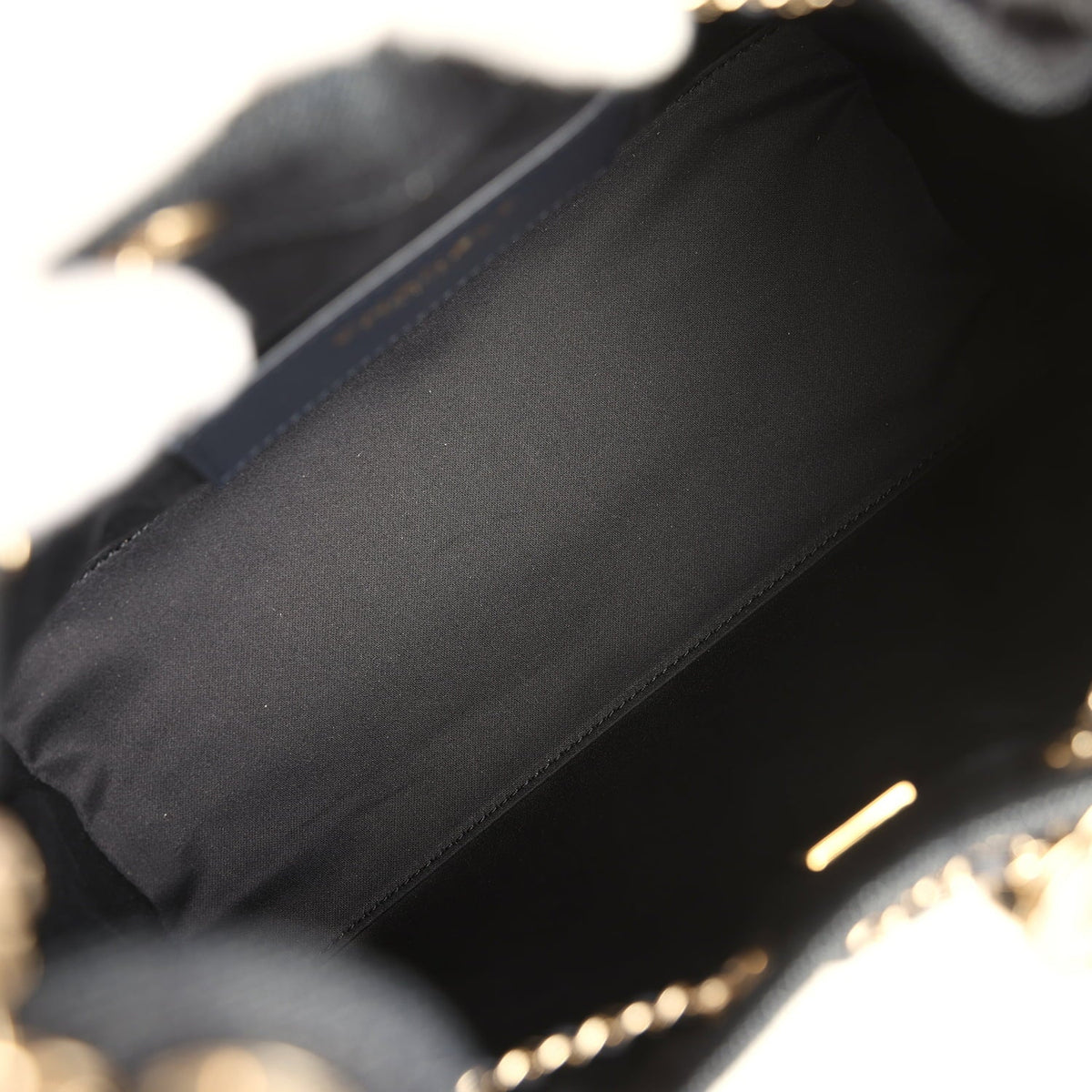 Chanel Small 25 Hobo Bag Dark Blue Denim Light Gold Hardware