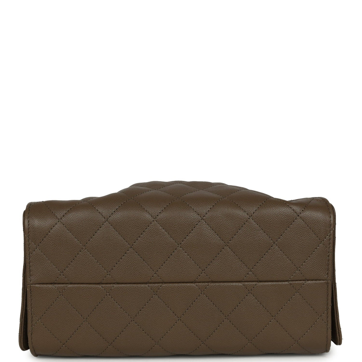 Chanel Small 25 Hobo Bag Dark Khaki Caviar Antique Gold Hardware