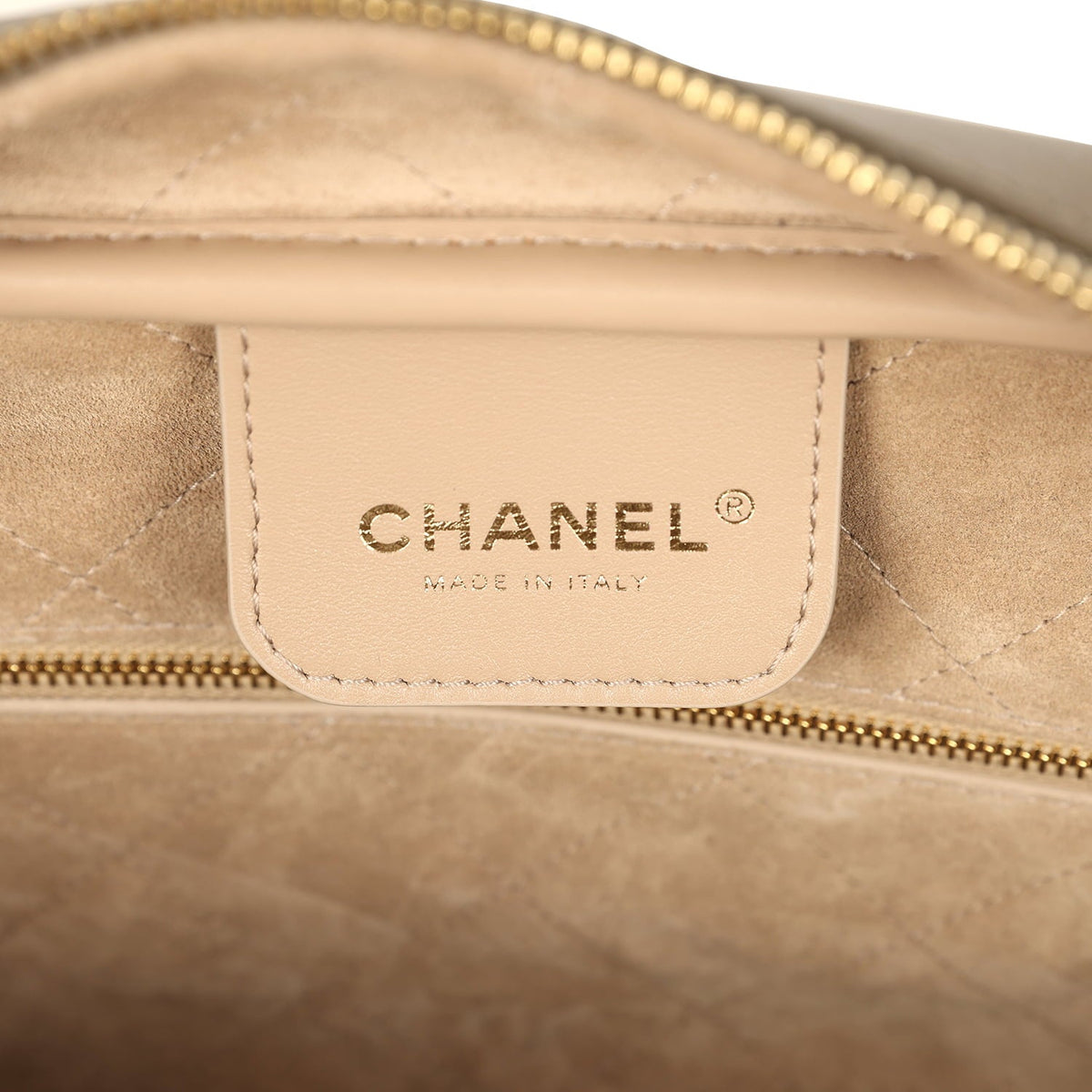 Chanel Large "Perfect Bowling" Bag Dark Khaki Calfskin Gold Hardware