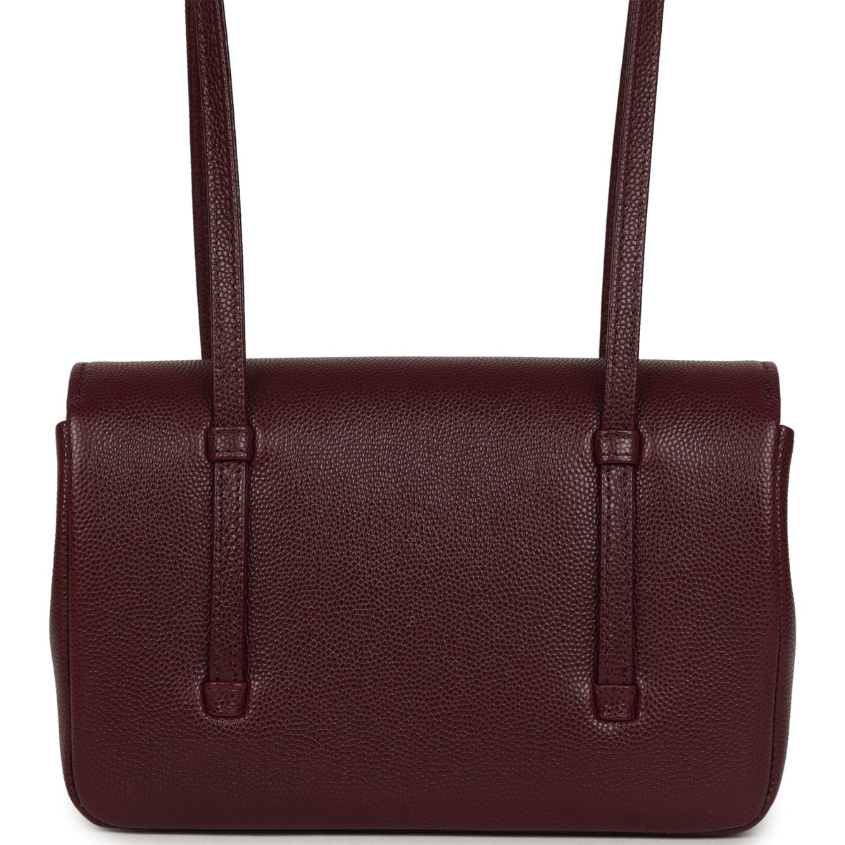 Chanel Mini Preppy Coco Clutch with Straps Dark Burgundy Shiny Caviar Brushed Gold Hardware