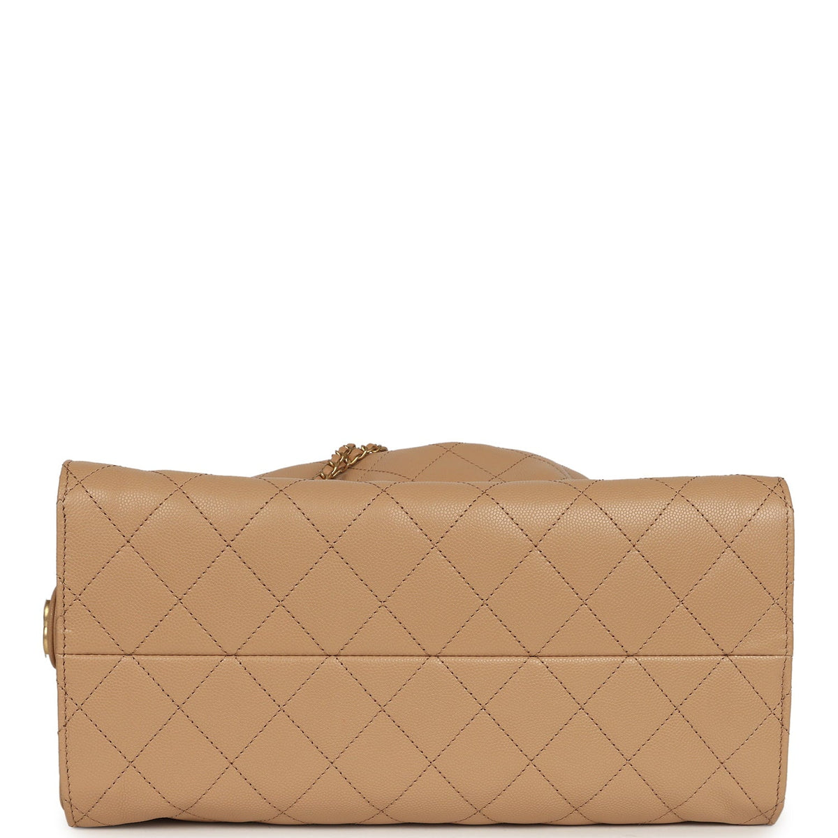 Chanel Medium 25 Hobo Bag Beige Caviar Antique Gold Hardware