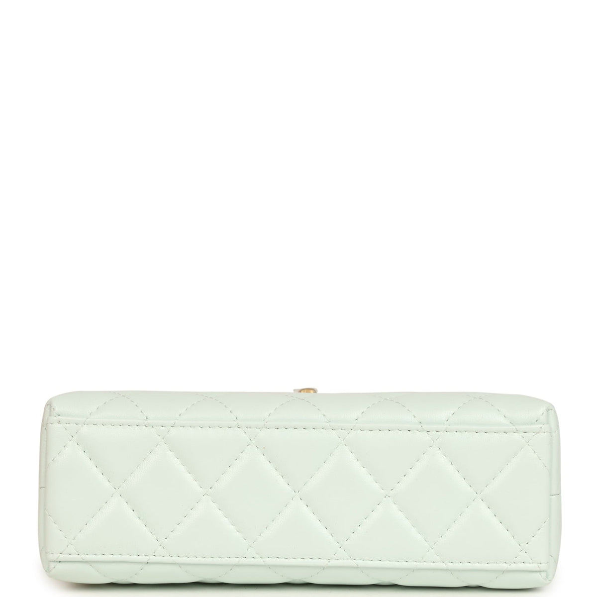 Chanel Small Kelly Shopper Mint Shiny Lambskin Brushed Gold Hardware