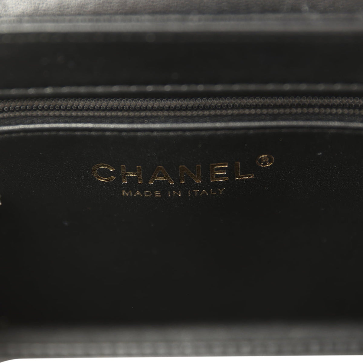 Chanel Small Fringe Kelly Black Lambskin Gold Hardware