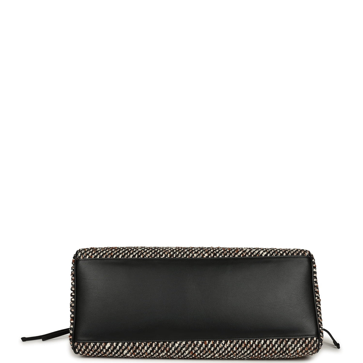 Chanel XXL "Urban Essential" Shopping Tote Black Calfskin and Multi Tweed Gold Hardware