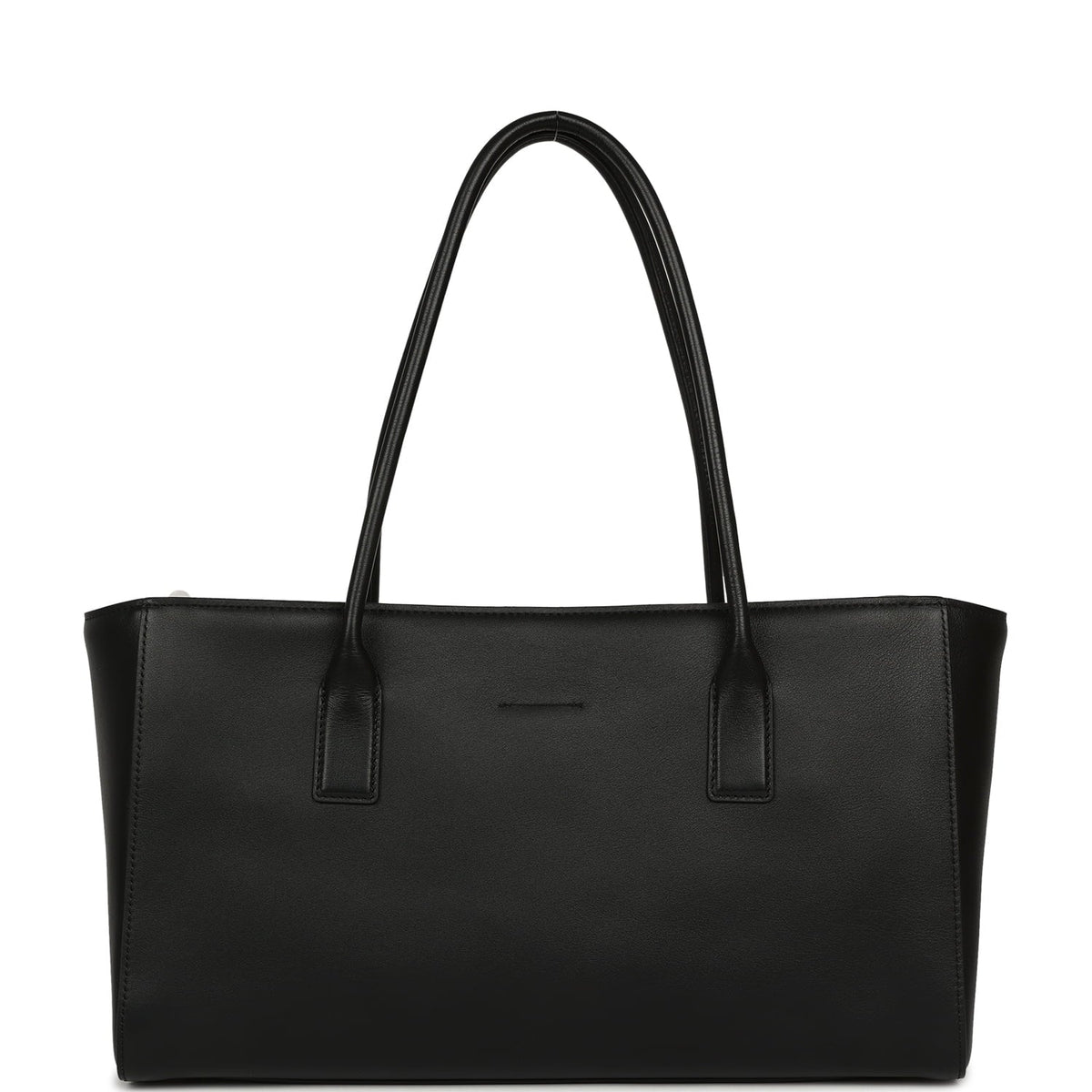 Chanel Small Cerf Shopping Bag Black Calfskin Gold Hardware