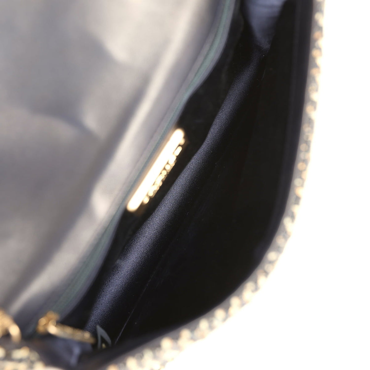 Chanel Small Westminster Pearl Flap Bag Black, Gold, White Tweed Brushed Gold Hardware