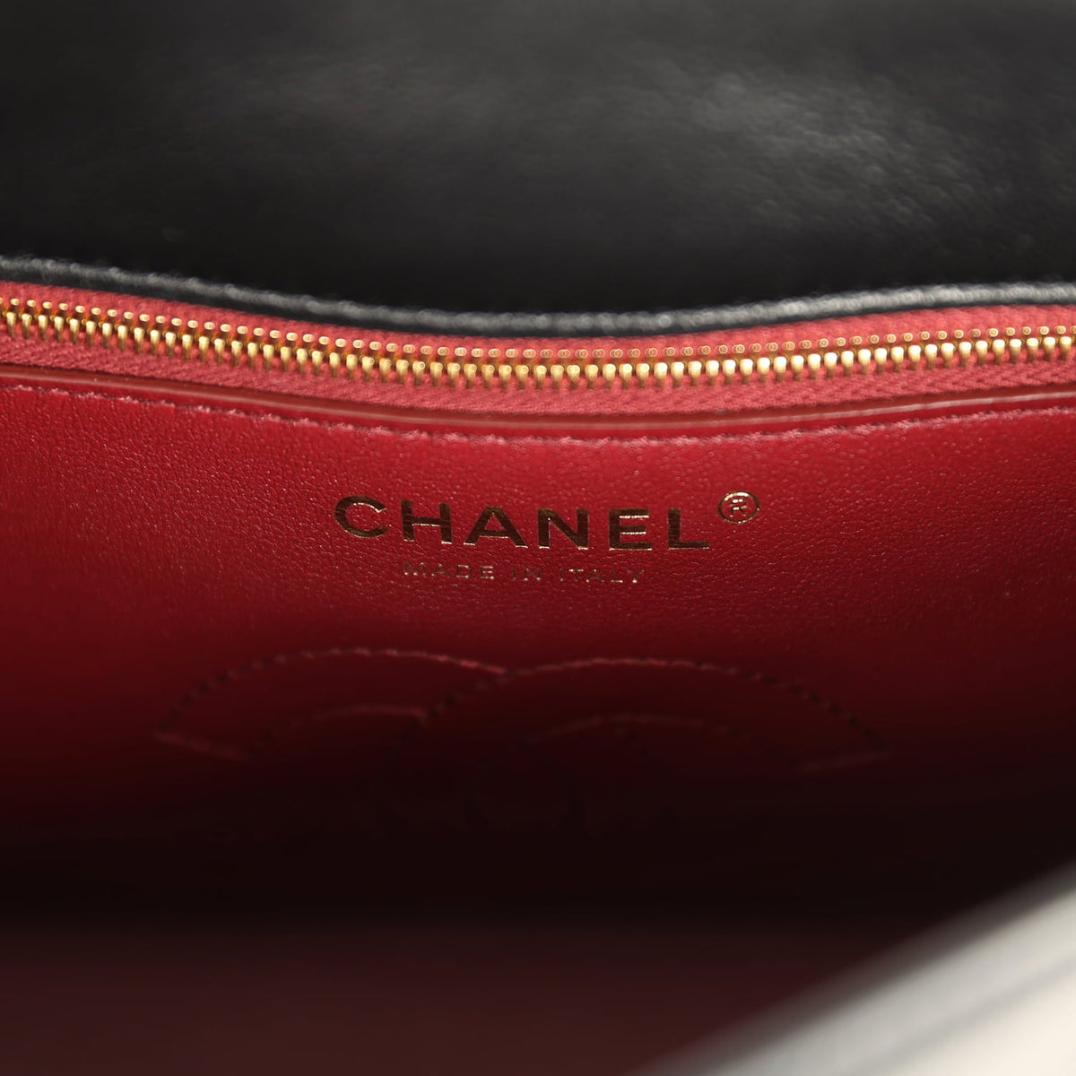 Chanel CC Messenger Bag Black Lambskin Gold Hardware