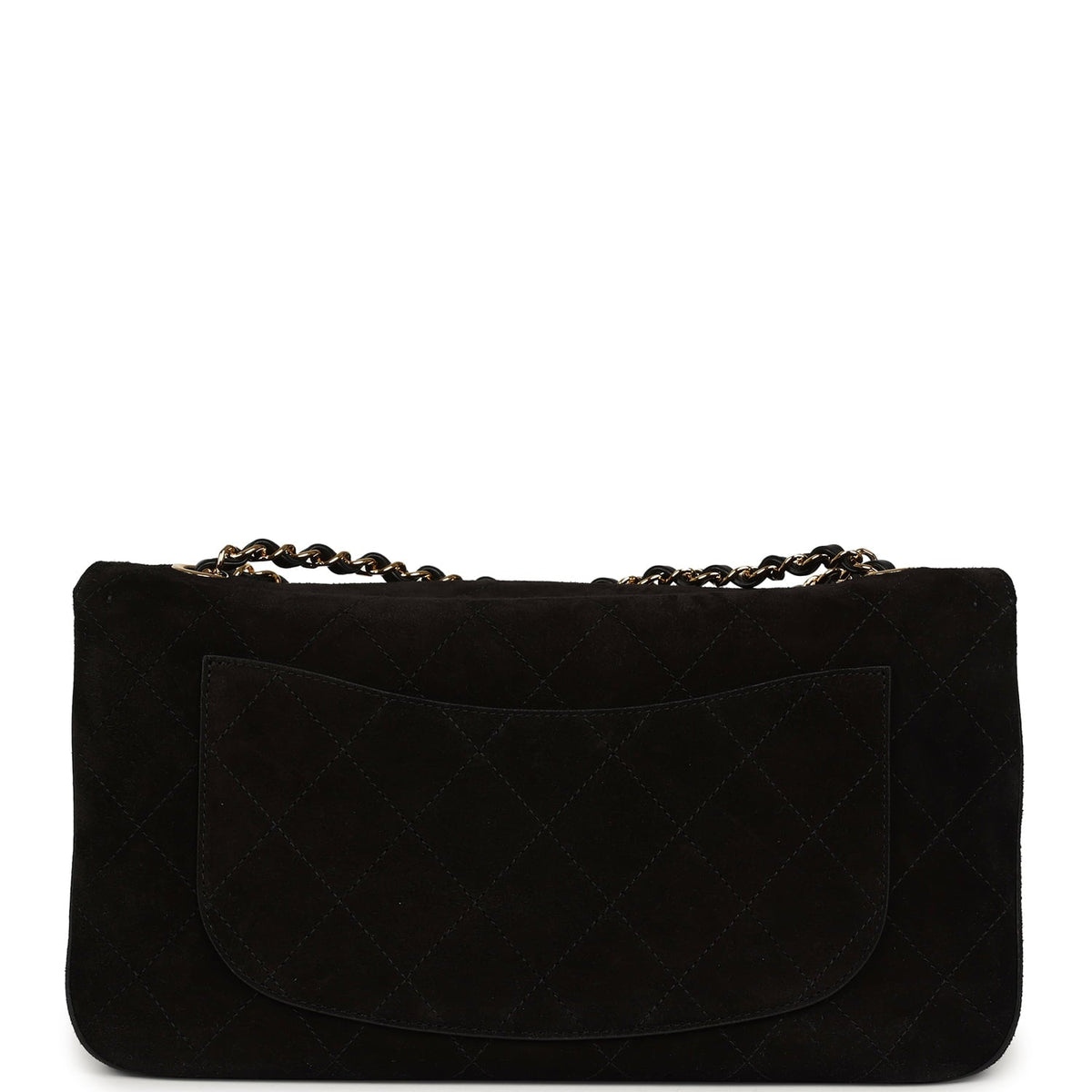 Chanel Maxi "Souplissimo" Small Flap Bag Black Suede Gold Hardware